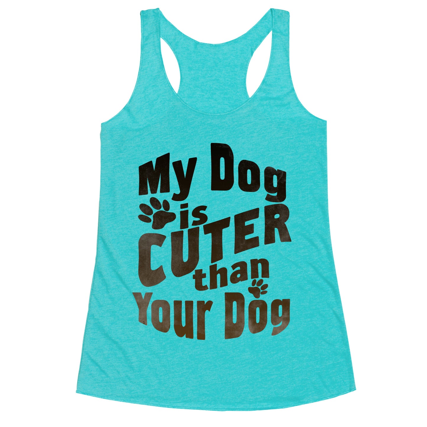 My Dog is Cuter than Your Dog (Organic) Racerback Tank