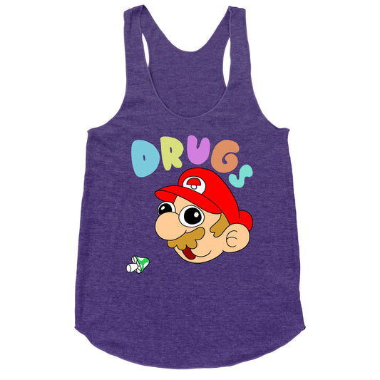 Mario On Drugs Racerback Tank