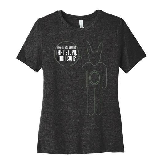 Stupid Man Suit Women's Cotton Tee