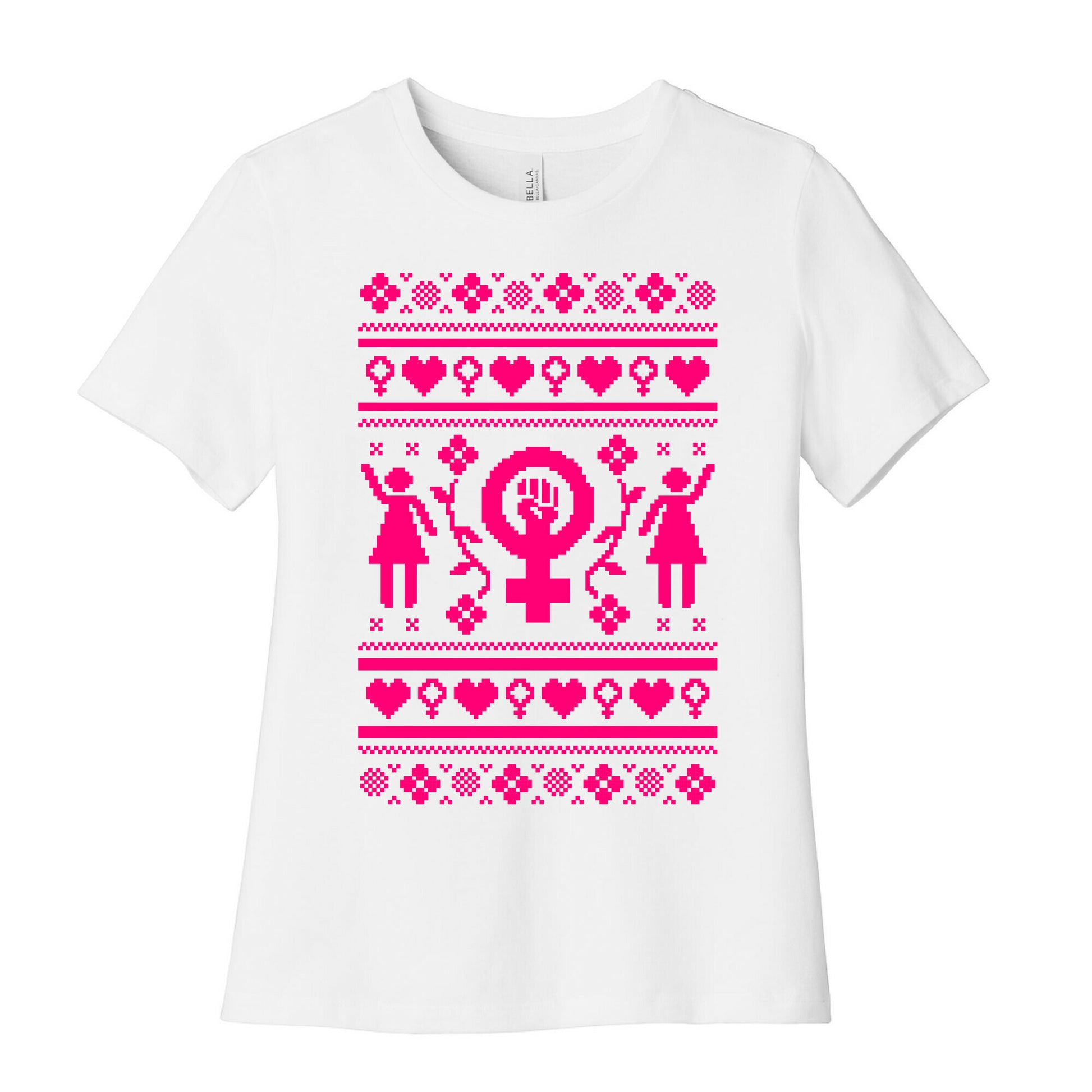 Girl Power Ugly Sweater  Women's Cotton Tee