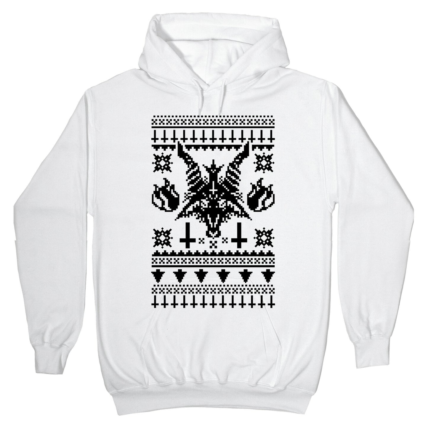 Baphomet Ugly Christmas Sweater Hoodie