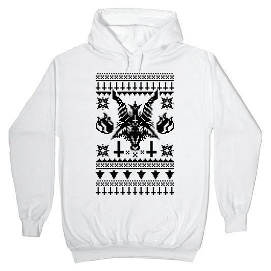 Baphomet Ugly Christmas Sweater Hoodie