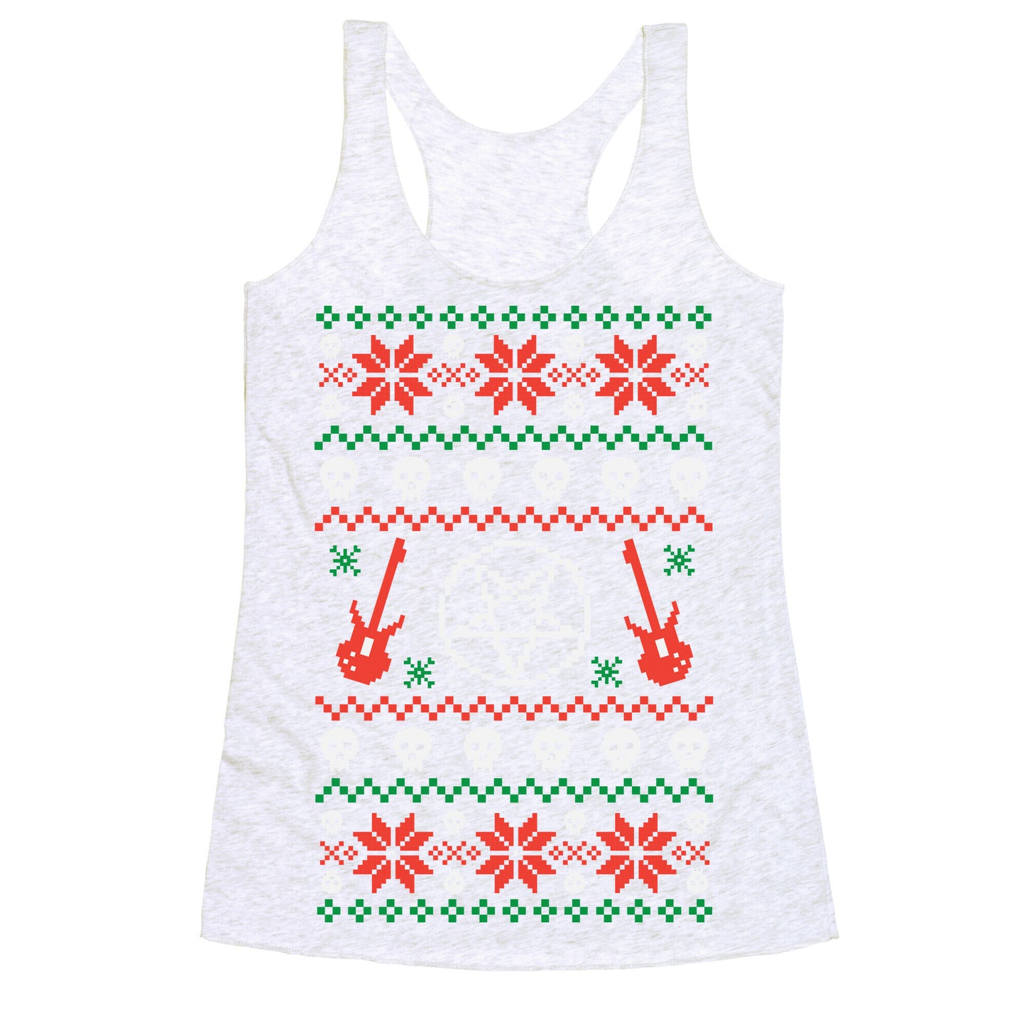 Ugly Sweater Heavy Metal Racerback Tank