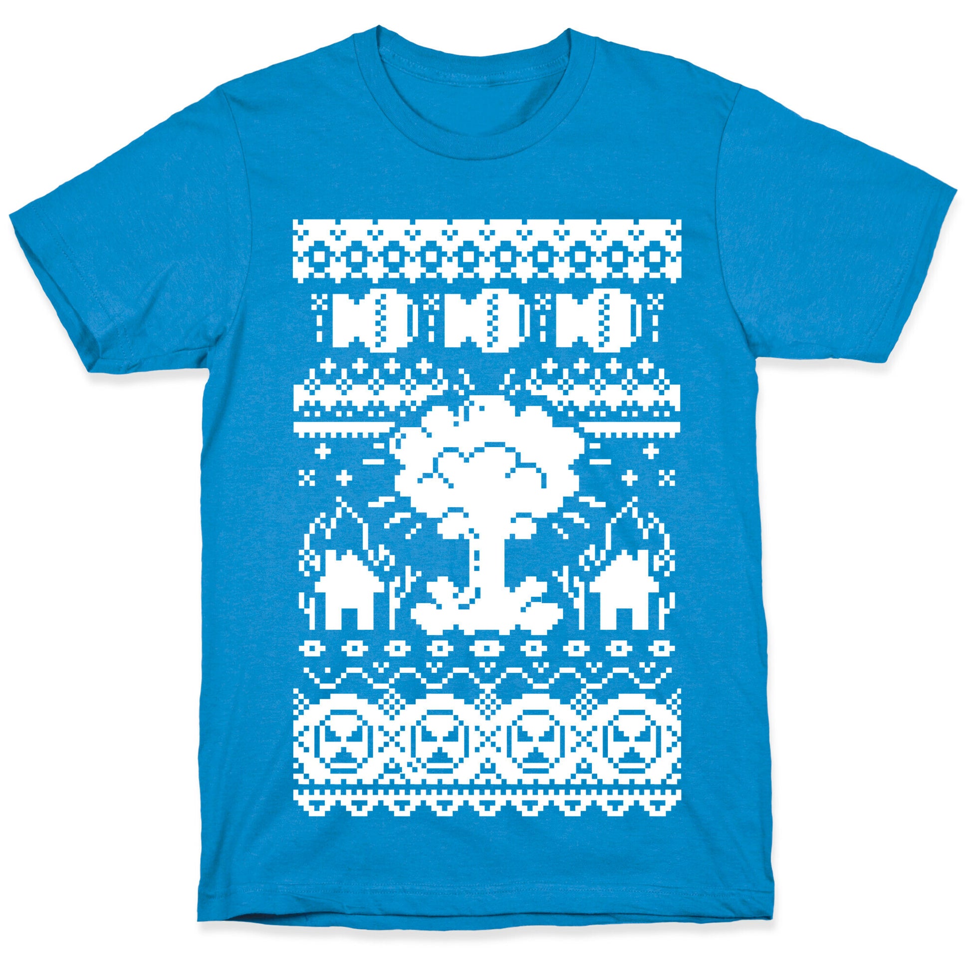 Nuclear Christmas Sweater Pattern T-Shirt