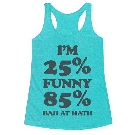Funny/Math Ratio Racerback Tank