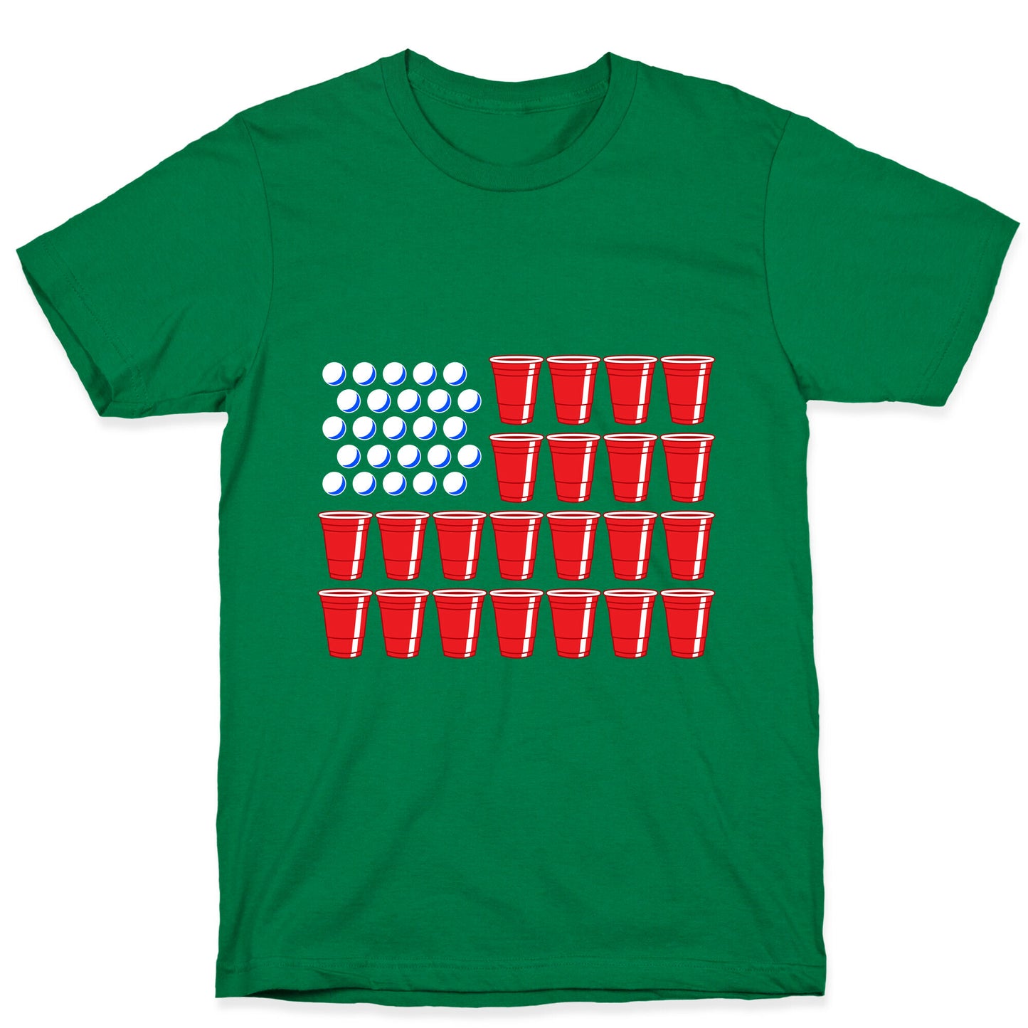 Beer Pong Flag T-Shirt
