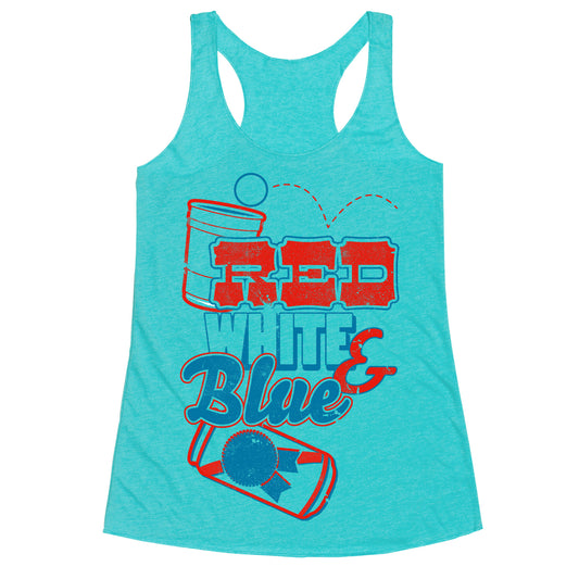 Red White and Blue Racerback Tank