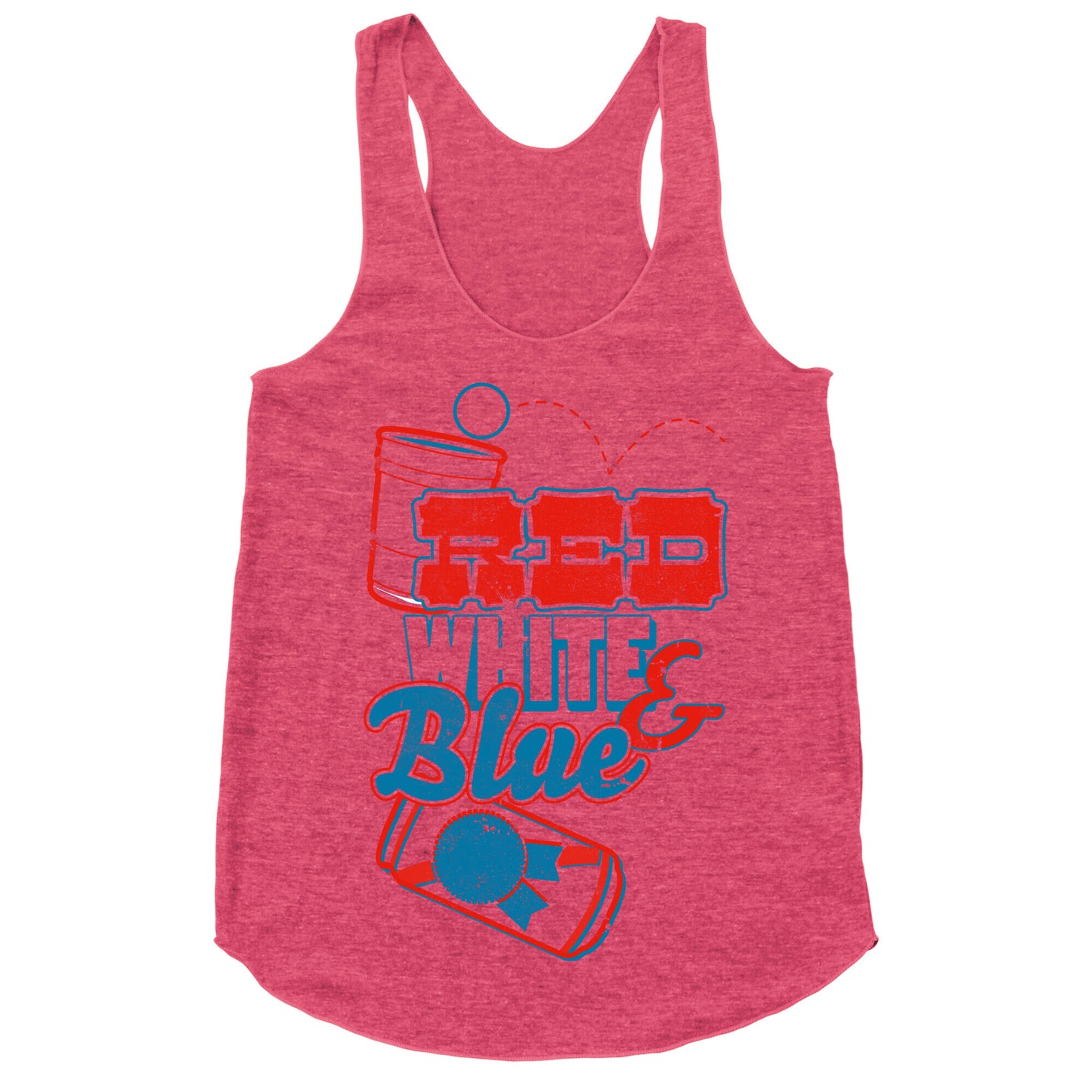 Red White and Blue Racerback Tank
