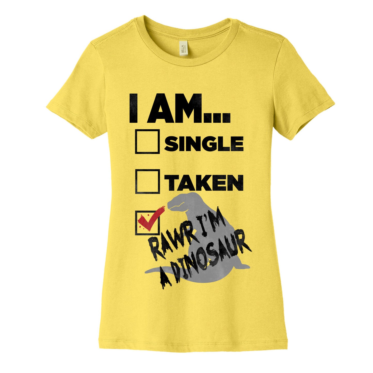 Rawr I'm A Dinosaur! Women's Cotton Tee