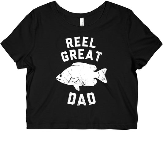 Reel Great Dad (White) Graphic Baby Tee