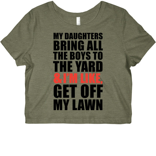 Get Off My Lawn (Dad Version) Graphic Baby Tee