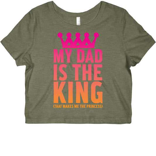 My Dad is the King Graphic Baby Tee