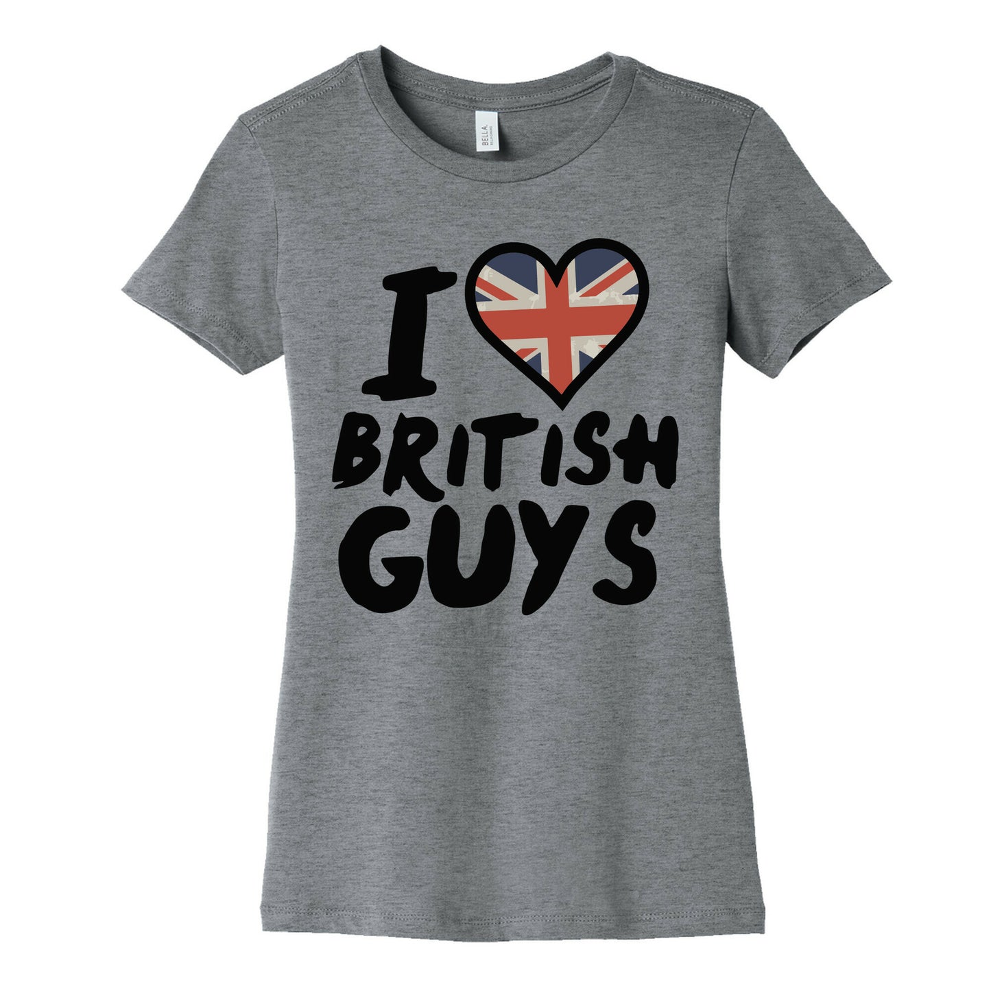 I Love British Guys Women's Cotton Tee