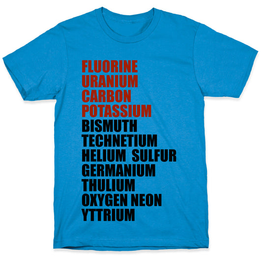 Chemistry Rap Tribute T-Shirt