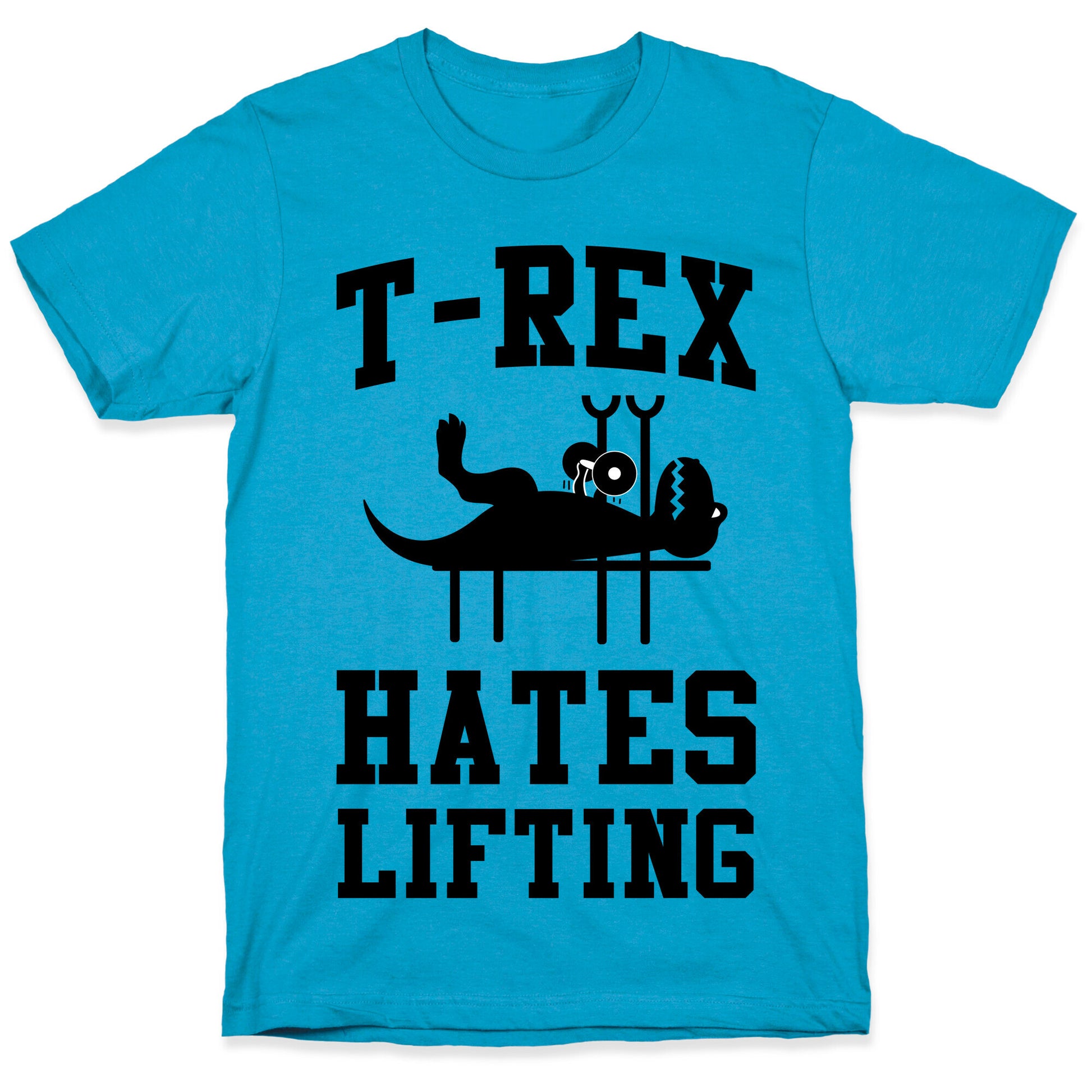 T-Rex Hates Lifting Unisex Triblend Tee