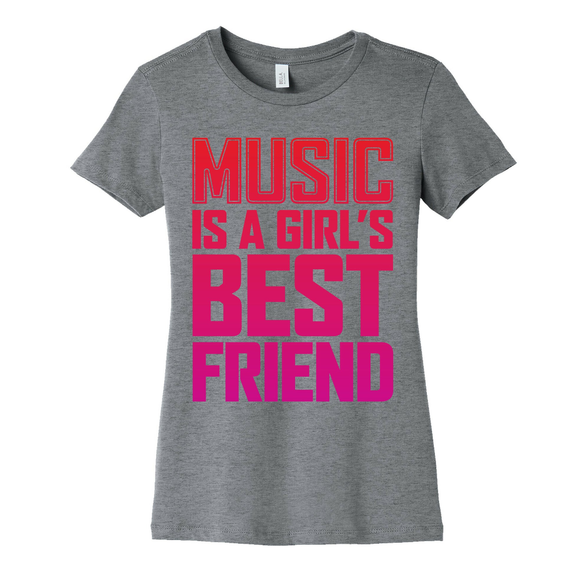 Music Is A Girl's Best Friend Women's Cotton Tee