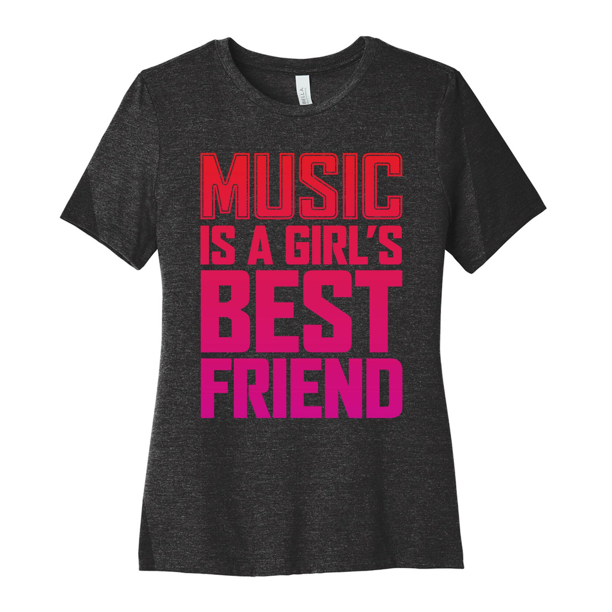 Music Is A Girl's Best Friend Women's Cotton Tee