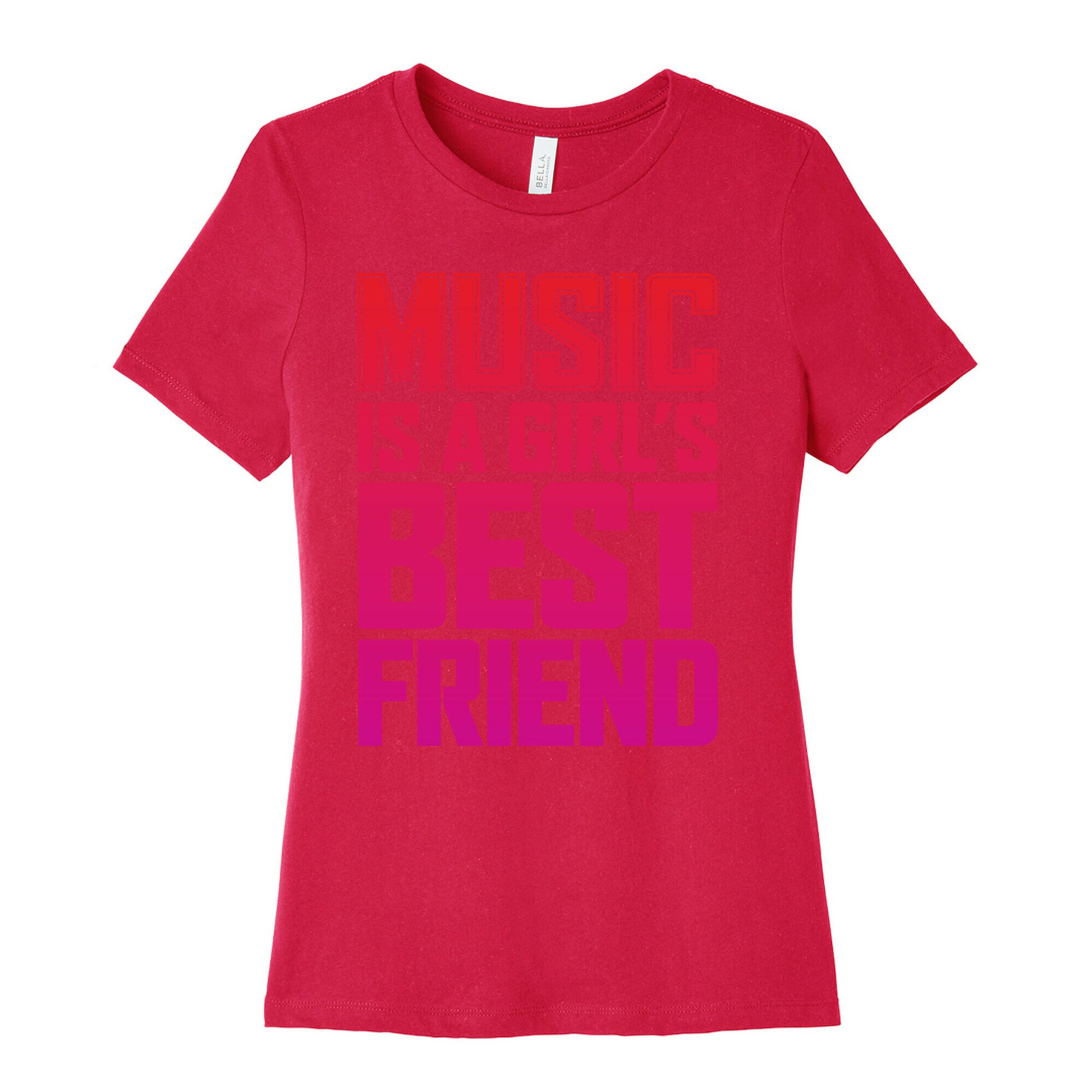 Music Is A Girl's Best Friend Women's Cotton Tee