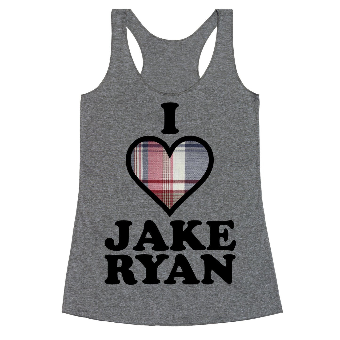 I Love Jake Ryan Racerback Tank