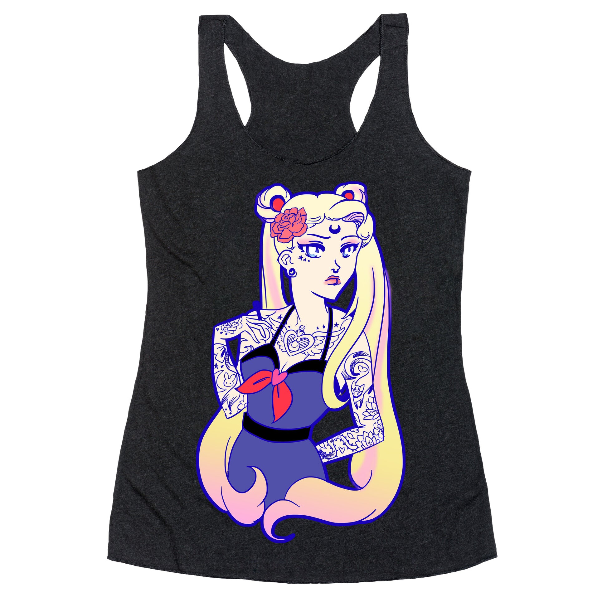 Punk Sailor Moon Racerback Tank
