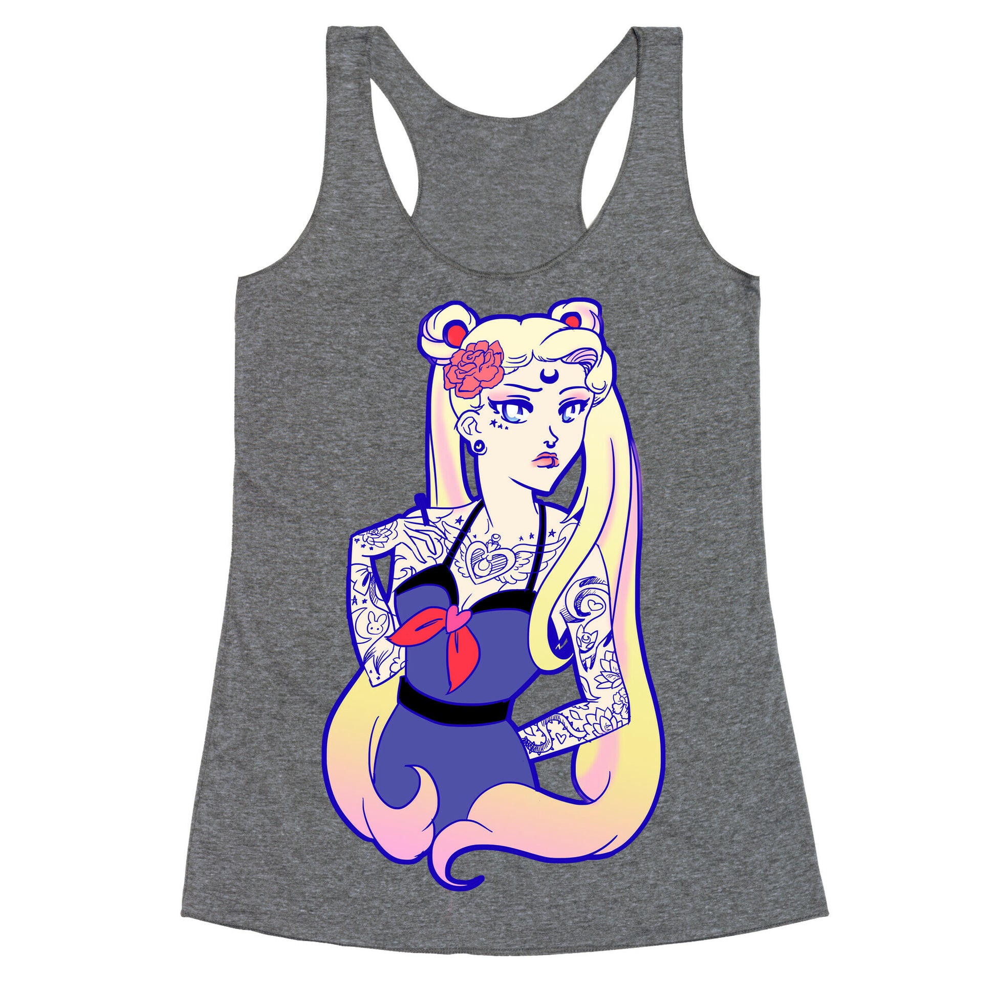 Punk Sailor Moon Racerback Tank