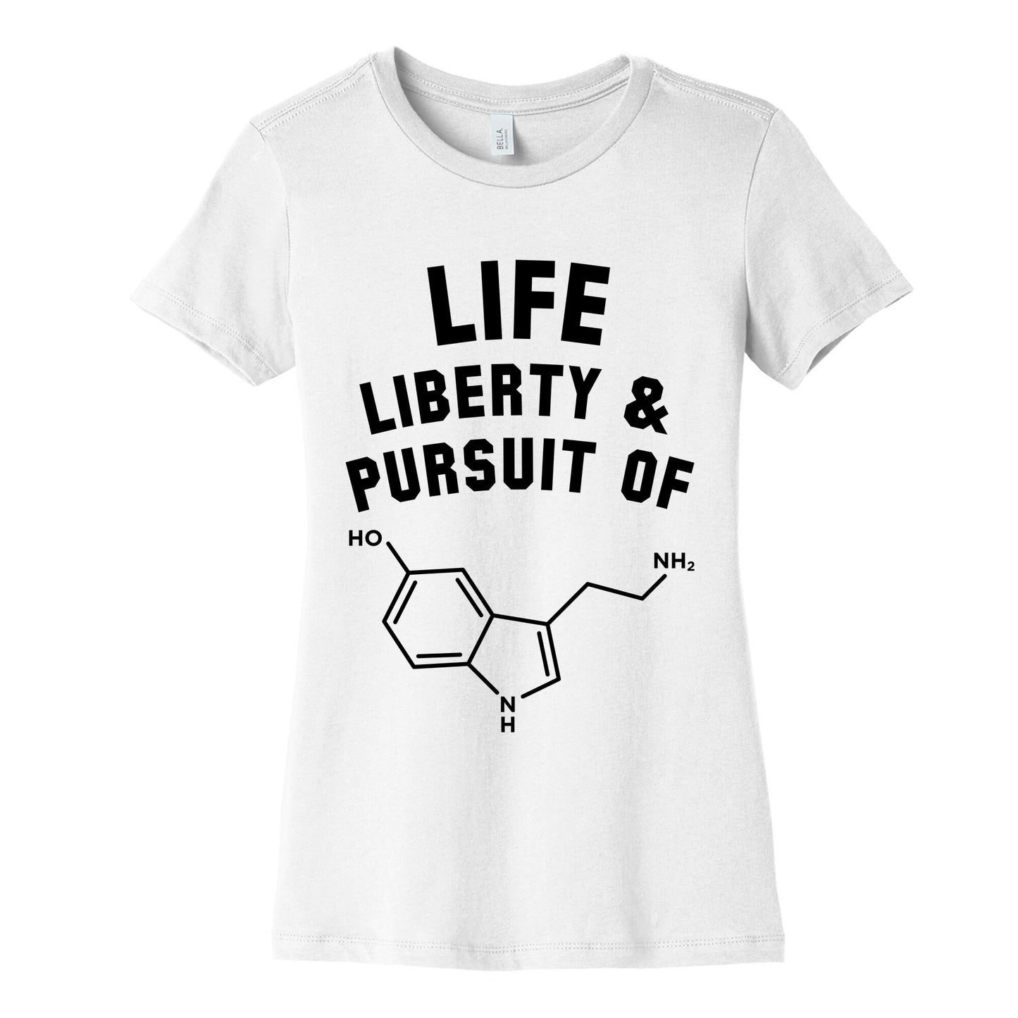 Life, Liberty, & Pursuit of Happiness Women's Cotton Tee