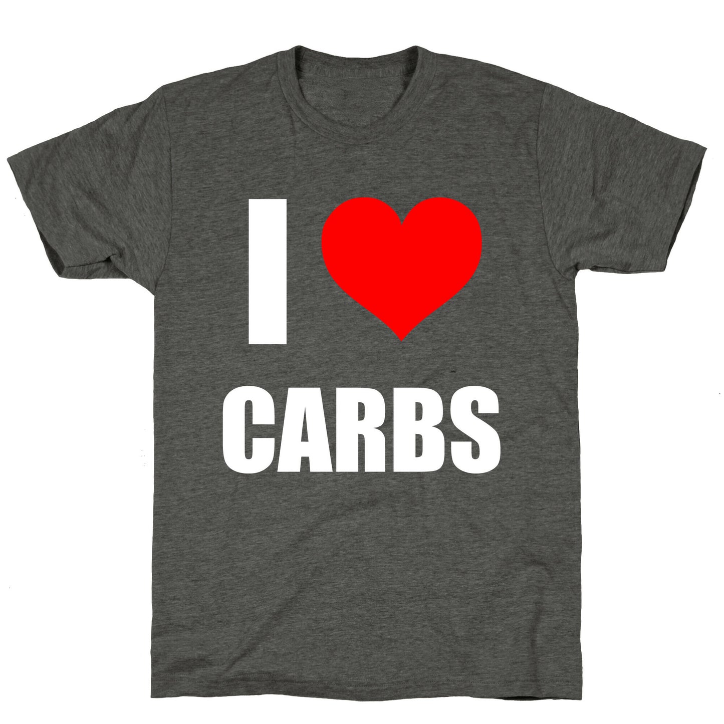 I Heart Carbs Unisex Triblend Tee