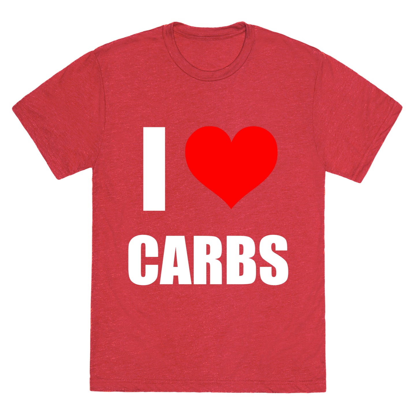 I Heart Carbs Unisex Triblend Tee