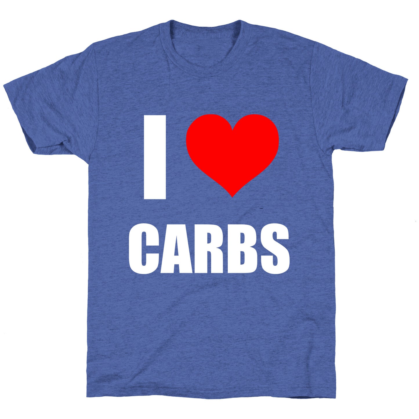 I Heart Carbs Unisex Triblend Tee