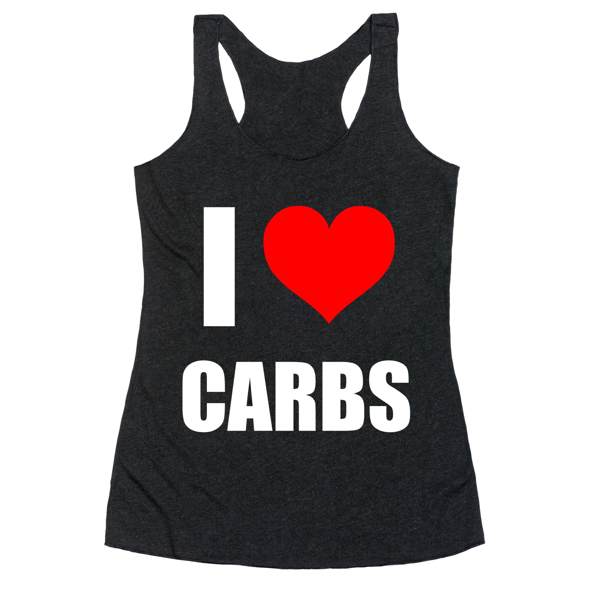 I Heart Carbs Racerback Tank