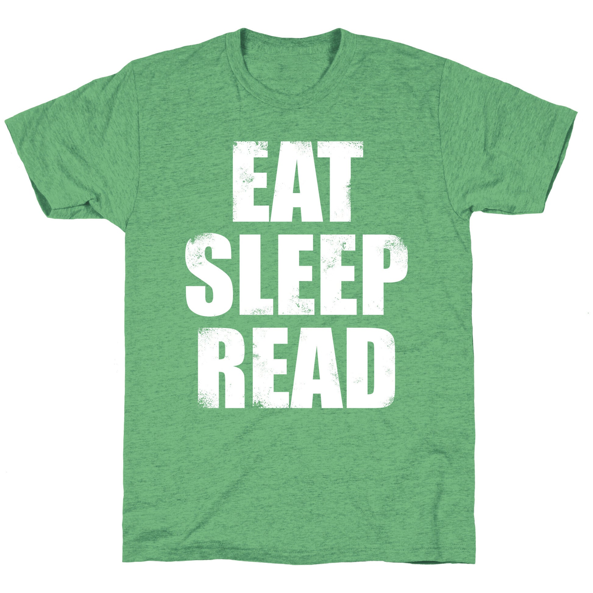 Eat Sleep Read (White Ink) Unisex Triblend Tee