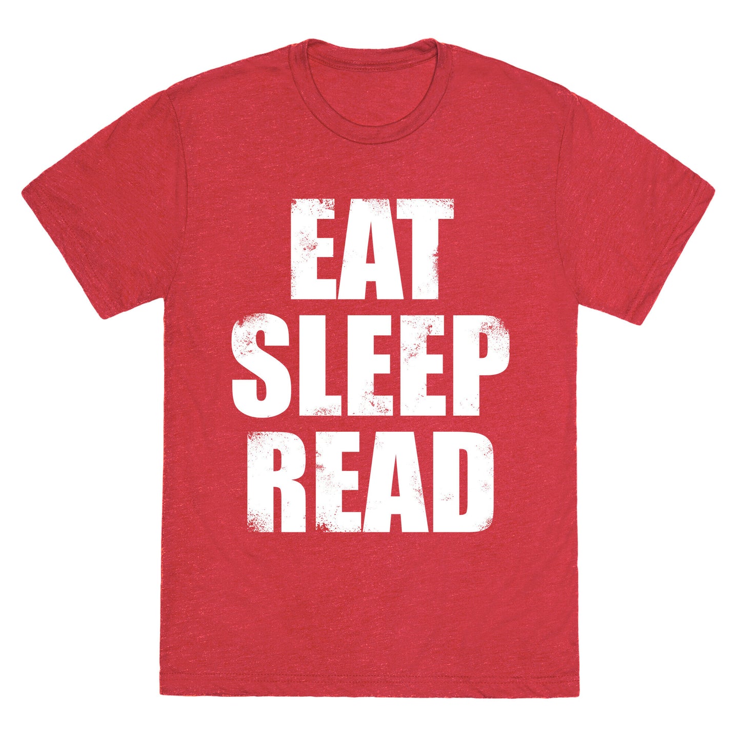 Eat Sleep Read (White Ink) Unisex Triblend Tee