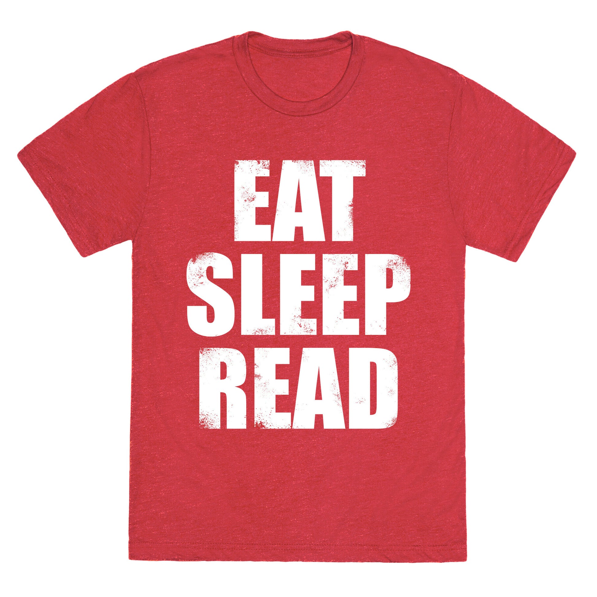 Eat Sleep Read (White Ink) Unisex Triblend Tee