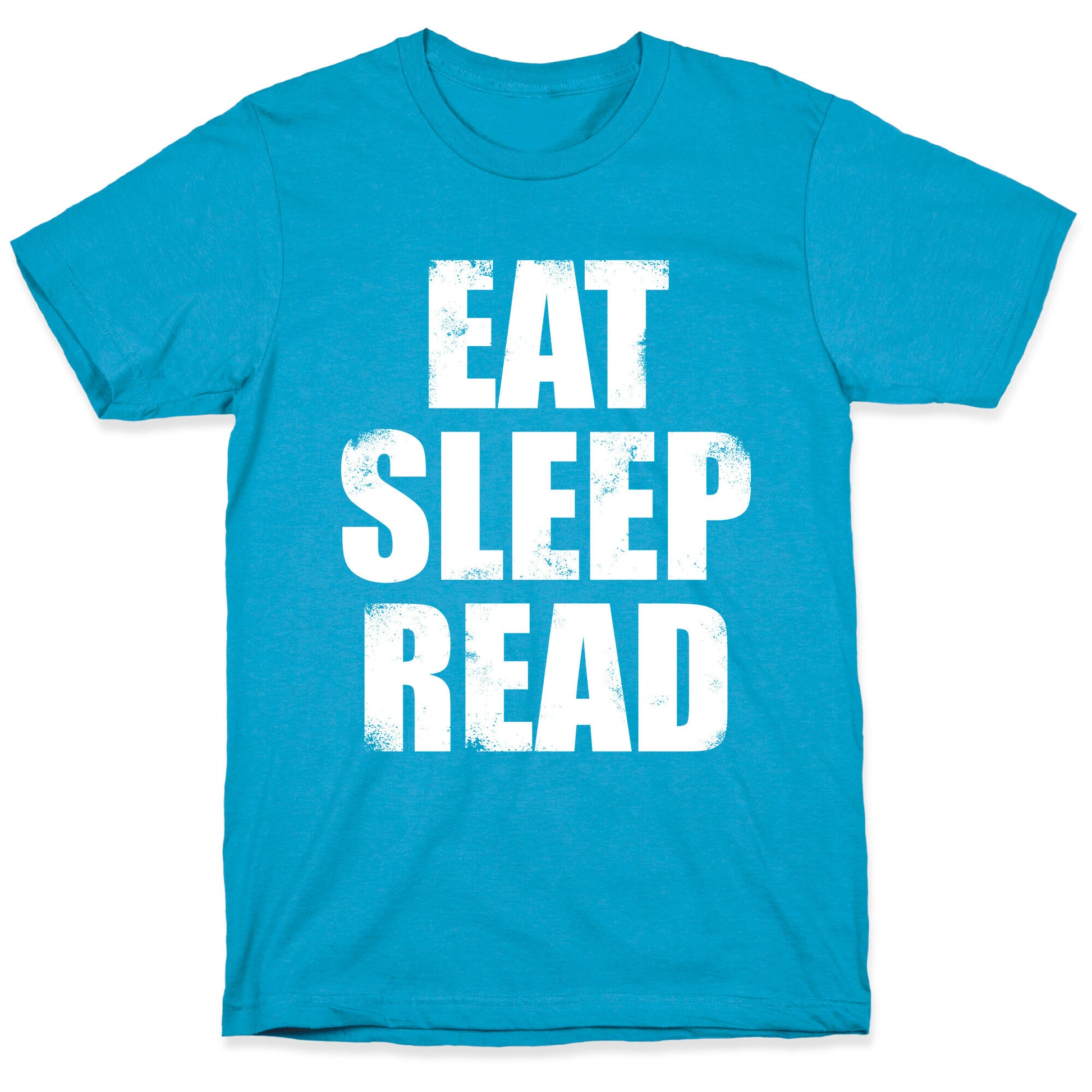 Eat Sleep Read (White Ink) Unisex Triblend Tee