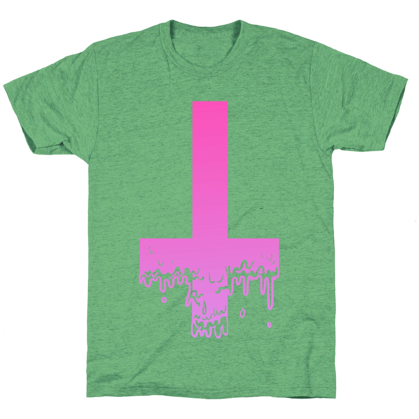 Cross Drip- Pink Unisex Triblend Tee