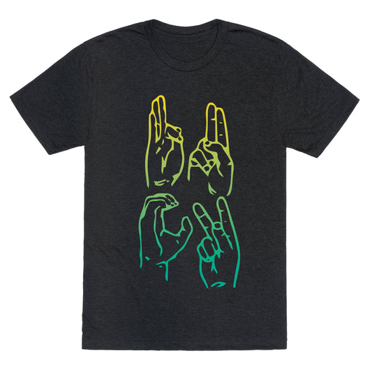 Sign Language F.U.C.K. Unisex Triblend Tee