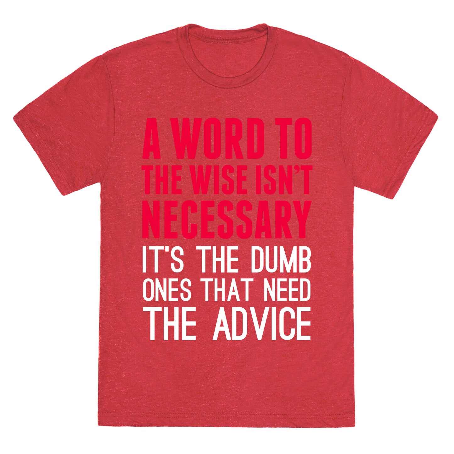 Word To The Wise Unisex Triblend Tee