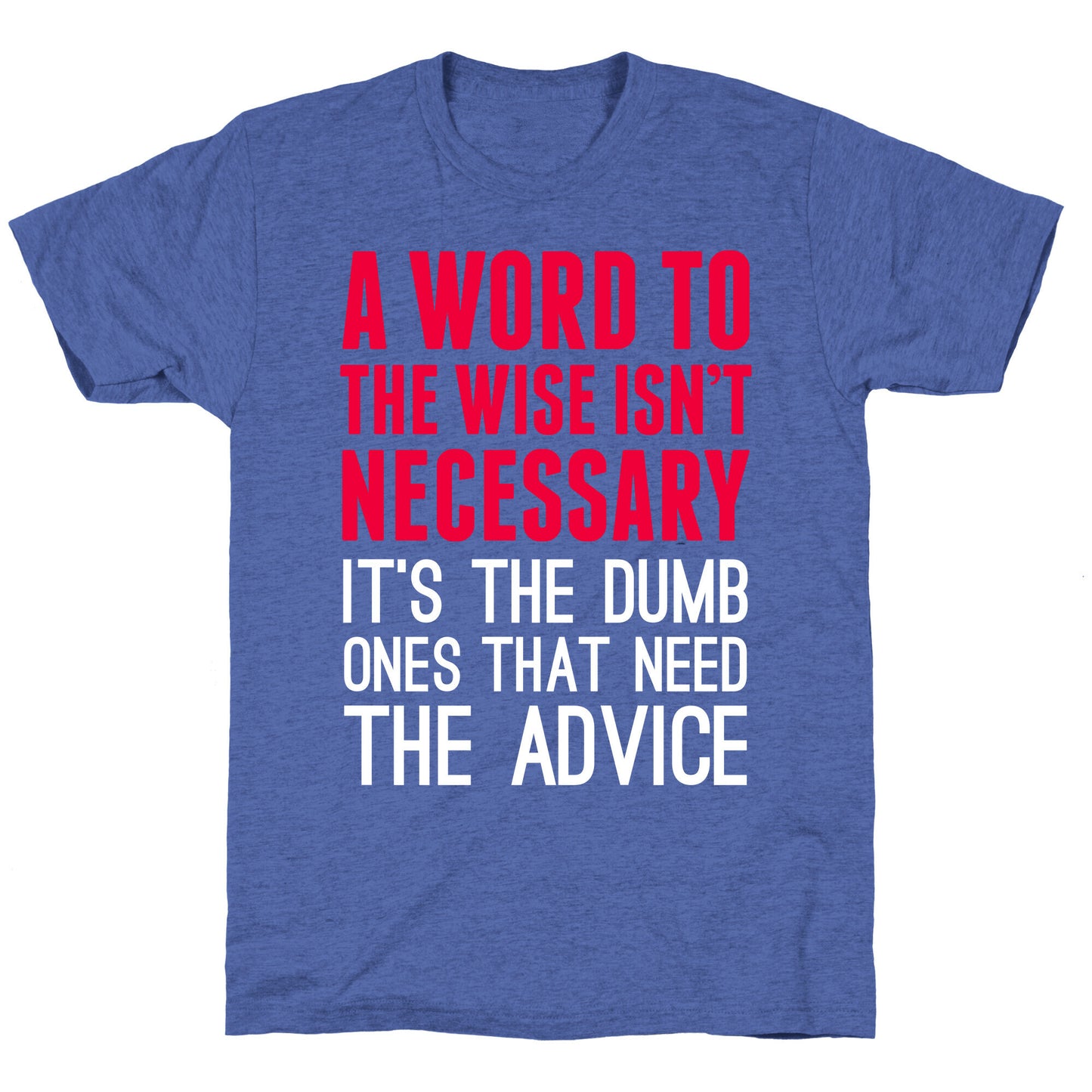 Word To The Wise Unisex Triblend Tee