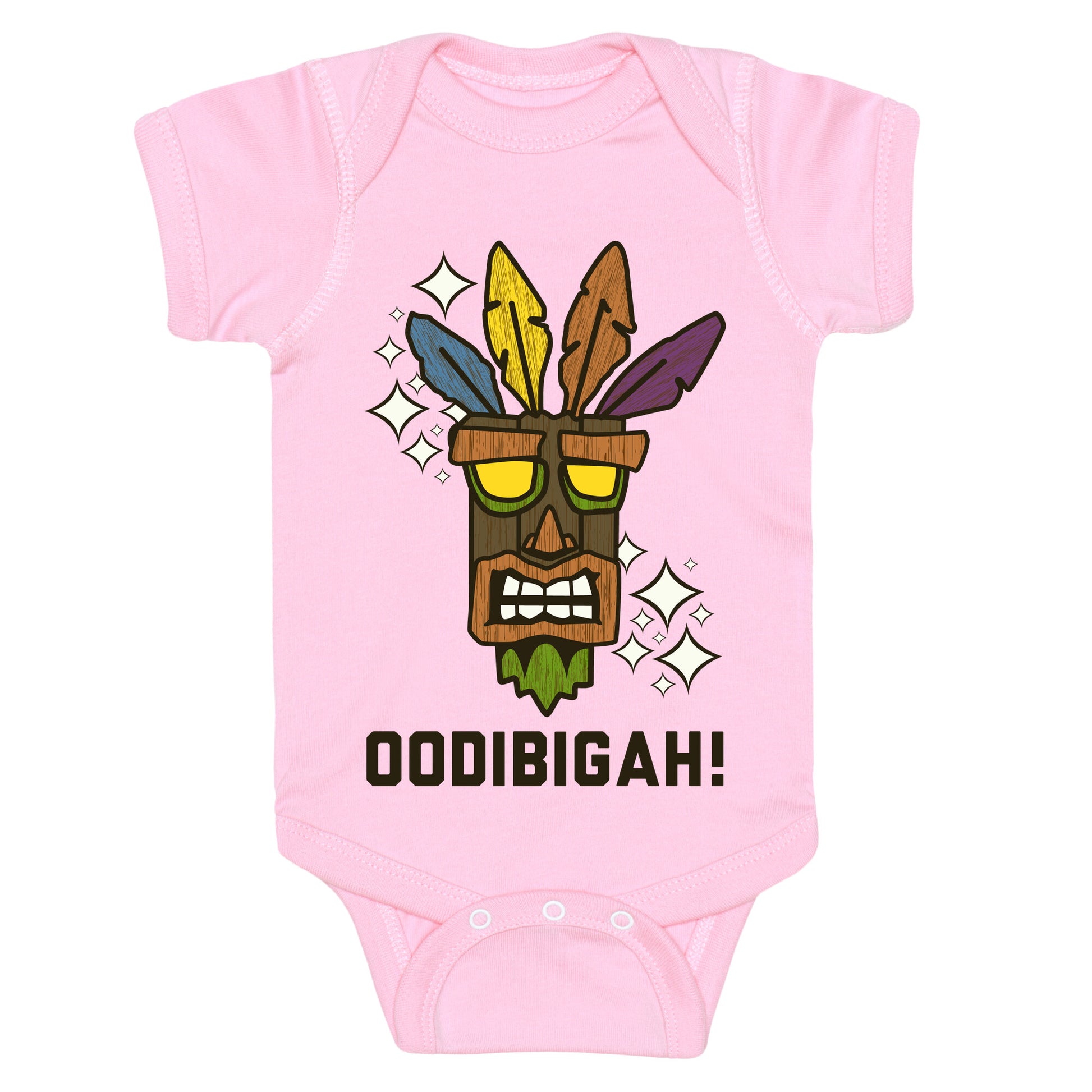 Crash Aku-Aku Mask Baby One Piece