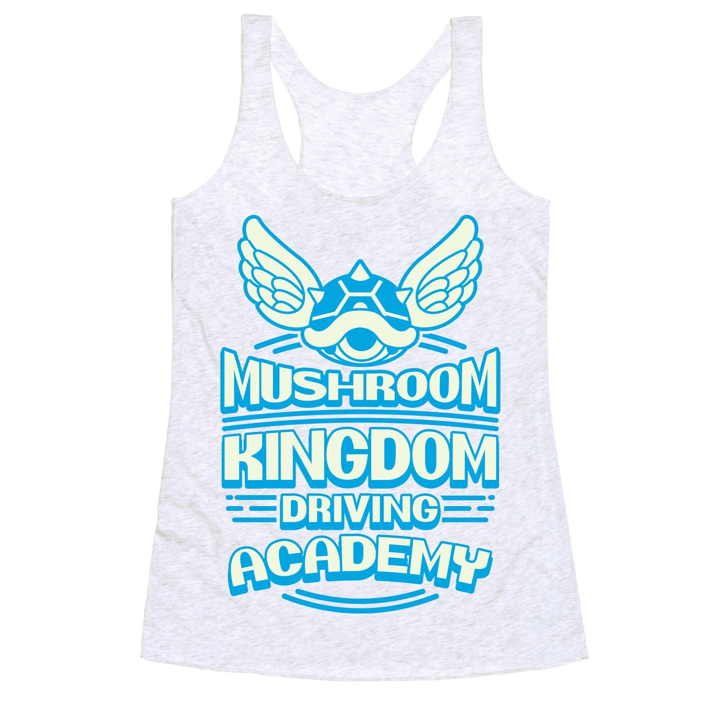 Mushroom Kingdom Driving Academy Racerback Tank