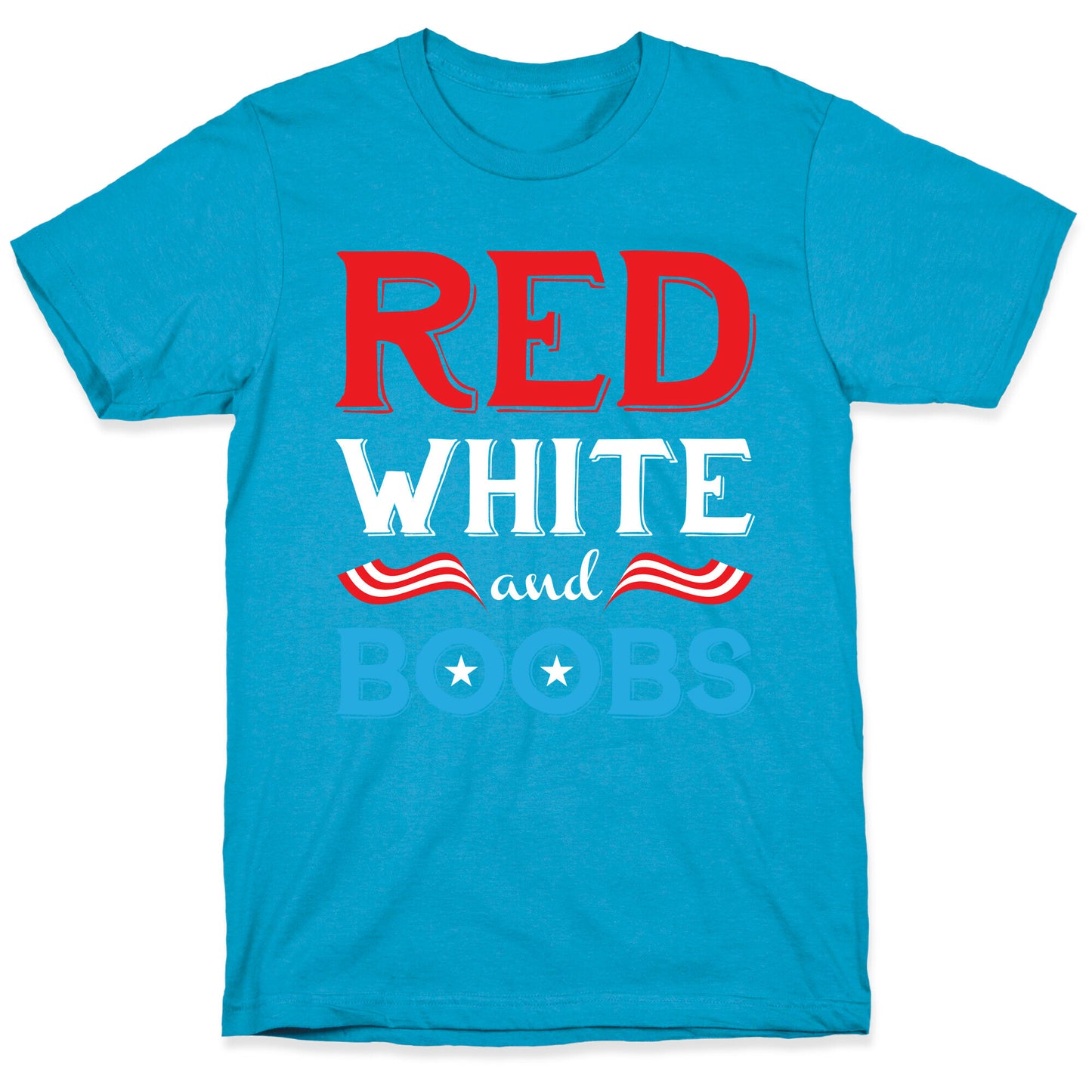 Red White And Boobs Unisex Triblend Tee