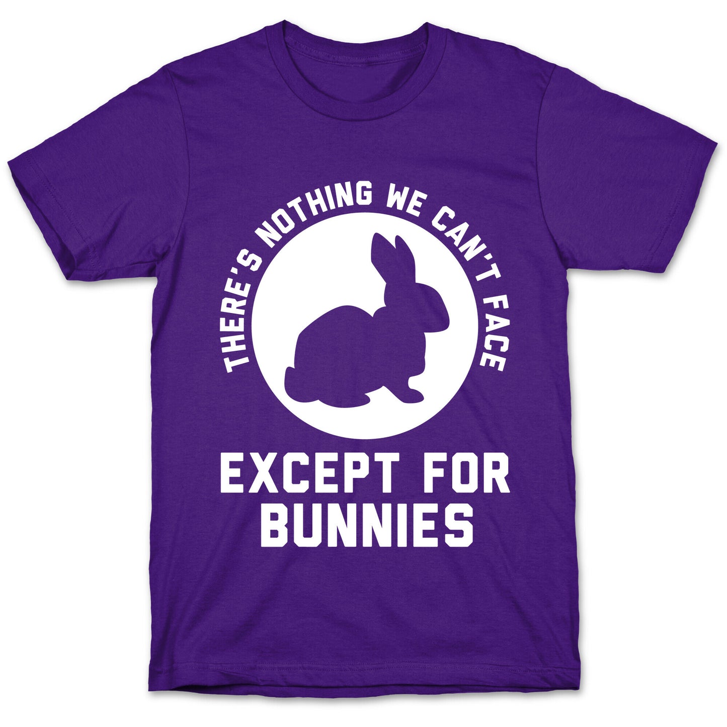 There's Nothing We Can't Face Except For Bunnies T-Shirt