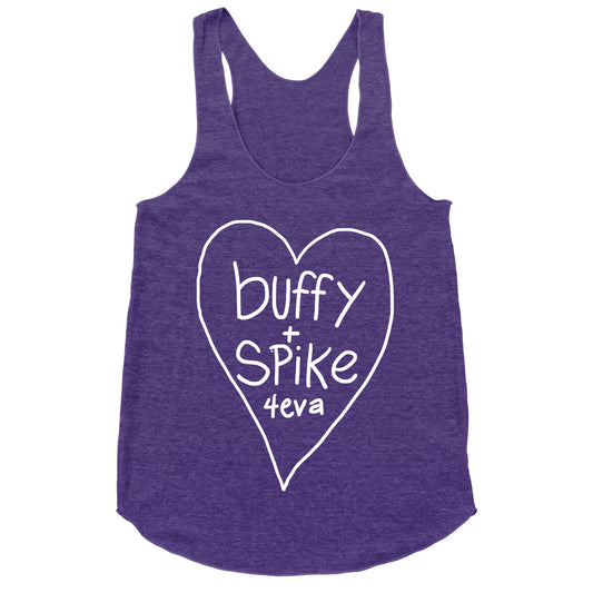 Buffy + Spike 4eva Racerback Tank