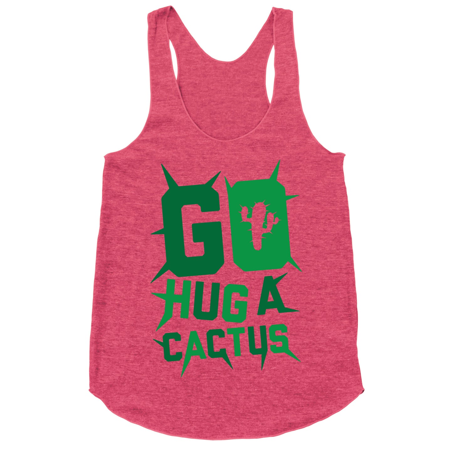 Go Hug A Cactus Racerback Tank