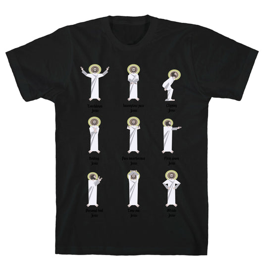 Touchdown Jesus (Black Type) T-Shirt