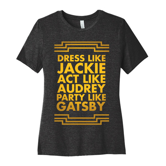Party Like Gatsby Women's Cotton Tee