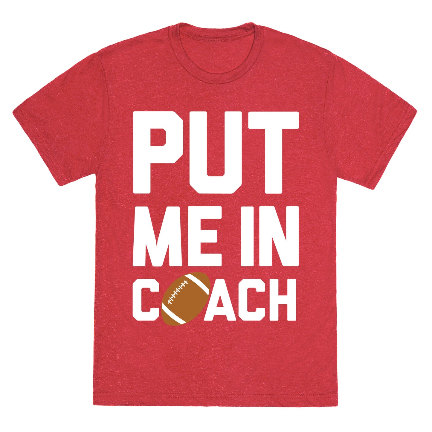 Put Me In Coach (Football) Unisex Triblend Tee