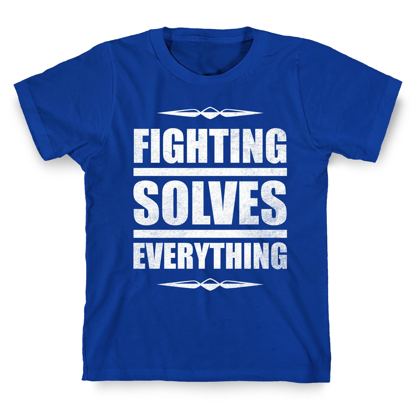Fighting Solves Everything (White Ink) T-Shirt
