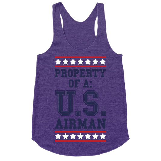 Property Of A U.S. Airman Racerback Tank