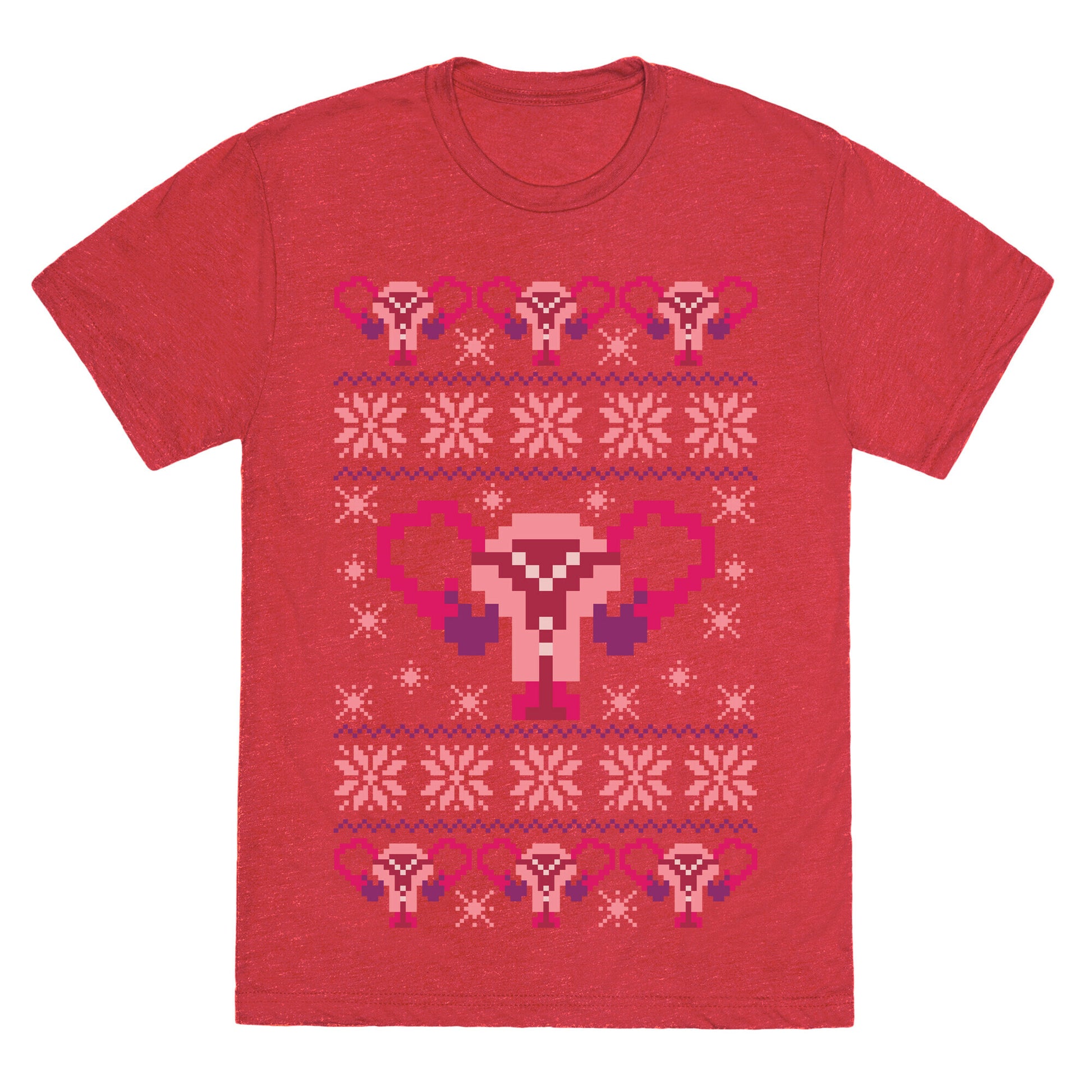 Uterus Sweater Pattern Unisex Triblend Tee